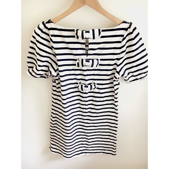 Anthropologie Postmark Bow Back Short Sleeve Dress - Picture 5 of 8